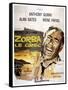 Zorba the Greek, (AKA Zorba Le Grec), Anthony Quinn on French Poster Art, 1964-null-Framed Stretched Canvas