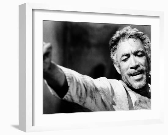 Zorba the Greek, Anthony Quinn, 1964-null-Framed Premium Photographic Print