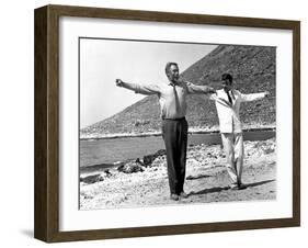 Zorba the Greek, Anthony Quinn, Alan Bates, 1964-null-Framed Photo