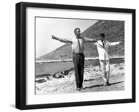 Zorba the Greek, Anthony Quinn, Alan Bates, 1964-null-Framed Photo