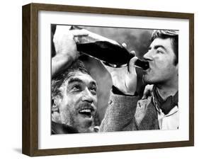 Zorba the Greek, Anthony Quinn, Alan Bates, 1964-null-Framed Premium Photographic Print