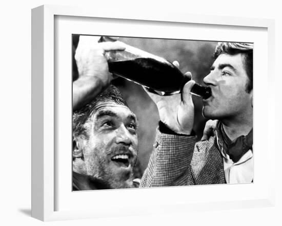 Zorba the Greek, Anthony Quinn, Alan Bates, 1964-null-Framed Premium Photographic Print