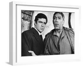 Zorba the Greek, L-R, Alan Bates, Anthony Quinn, 1964-null-Framed Photo