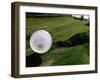 Zorbs People Moving Inside Balls on Lawn, Rotorua, New Zealand-John Banagan-Framed Photographic Print