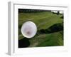 Zorbs People Moving Inside Balls on Lawn, Rotorua, New Zealand-John Banagan-Framed Photographic Print