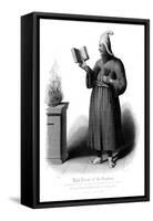 Zoroastrian High Priest Reciting before the Sacred Fire, 19th Century-null-Framed Stretched Canvas