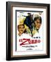 Zorro, (AKA El Zorro), Right: Alain Delon on Spanish Poster Art, 1975.-null-Framed Art Print