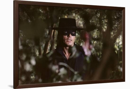 Zorro by Duccio Tessari with Alain Delon, 1975 (photo)-null-Framed Photo