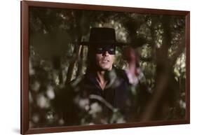 Zorro by Duccio Tessari with Alain Delon, 1975 (photo)-null-Framed Photo