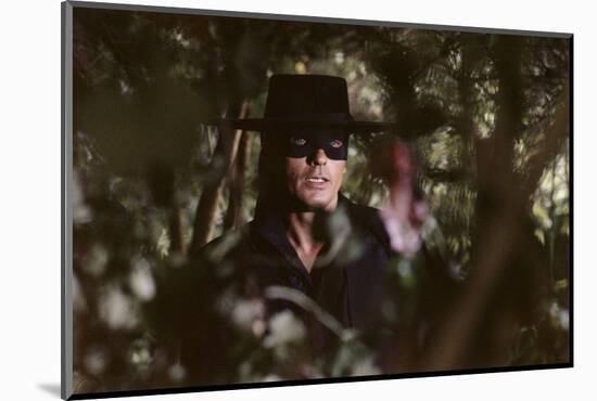 Zorro by Duccio Tessari with Alain Delon, 1975 (photo)-null-Mounted Photo