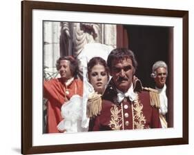 Zorro by Duccio Tessari with Ottavia Piccolo and Stanley Baker, 1975 (photo)-null-Framed Photo