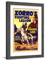 Zorro's Fighting Legion, 1939-null-Framed Art Print