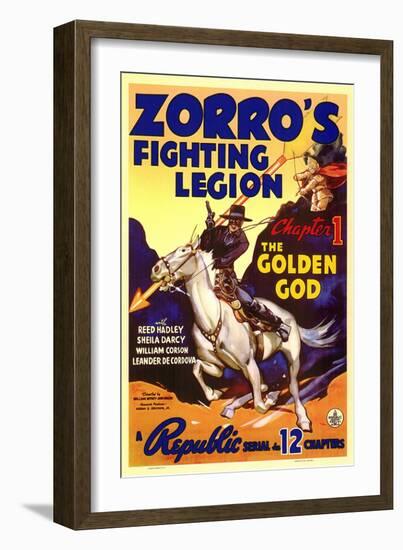 Zorro's Fighting Legion, 1939-null-Framed Art Print