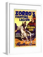 Zorro's Fighting Legion, 1939-null-Framed Art Print