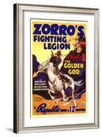 Zorro's Fighting Legion, 1939-null-Framed Art Print