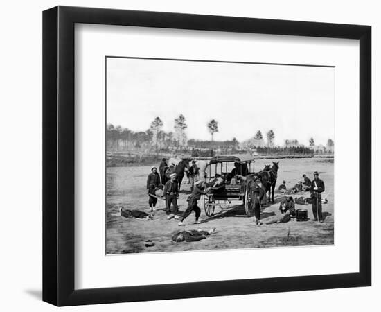 Zouave Ambulance Crew, Civil War-Lantern Press-Framed Art Print