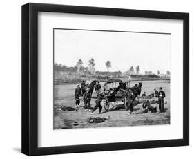 Zouave Ambulance Crew, Civil War-Lantern Press-Framed Art Print