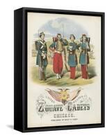 Zouave Cadets Quickstep Sheet Music Cover-null-Framed Stretched Canvas