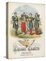 Zouave Cadets Quickstep Sheet Music Cover-null-Stretched Canvas