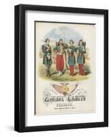 Zouave Cadets Quickstep Sheet Music Cover-null-Framed Premium Giclee Print