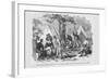 Zouaves Get a Shave in Camp Mcginnis after Battle of Bomney-Frank Leslie-Framed Art Print