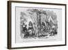 Zouaves Get a Shave in Camp Mcginnis after Battle of Bomney-Frank Leslie-Framed Art Print