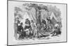 Zouaves Get a Shave in Camp Mcginnis after Battle of Bomney-Frank Leslie-Mounted Art Print