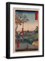 Zoushigaya Fujimi Chaya-Utagawa Hiroshige-Framed Giclee Print