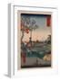 Zoushigaya Fujimi Chaya-Utagawa Hiroshige-Framed Giclee Print