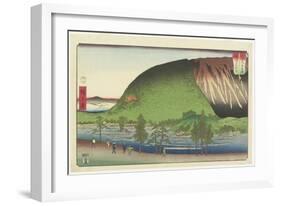 Zozu Mountain in Sanuki Provinces, August 1857-Utagawa Hiroshige-Framed Giclee Print