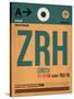 ZRH Zurich Luggage Tag 1-NaxArt-Stretched Canvas