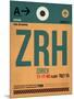 ZRH Zurich Luggage Tag 1-NaxArt-Mounted Art Print