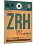 ZRH Zurich Luggage Tag 1-NaxArt-Mounted Art Print