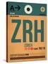 ZRH Zurich Luggage Tag 1-NaxArt-Stretched Canvas