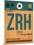 ZRH Zurich Luggage Tag 1-NaxArt-Mounted Art Print