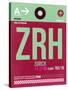 ZRH Zurich Luggage Tag 2-NaxArt-Stretched Canvas