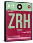 ZRH Zurich Luggage Tag 2-NaxArt-Framed Stretched Canvas