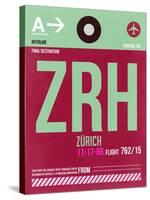 ZRH Zurich Luggage Tag 2-NaxArt-Stretched Canvas