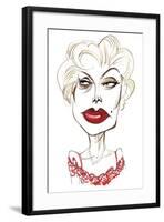 Zsa Zsa Gabor, Hungarian-American actress 6 February 1917 - 18 December 2016-Neale Osborne-Framed Giclee Print