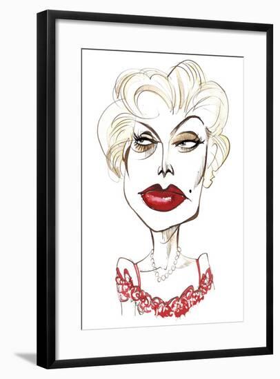 Zsa Zsa Gabor, Hungarian-American actress 6 February 1917 - 18 December 2016-Neale Osborne-Framed Giclee Print