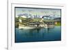 Zürichsee, Salondampfer Stadt Rapperswil, Alpen-null-Framed Photographic Print