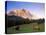 Zugspitze and Barns at Dusk, Wetterstein, Austrian Alps, Austria, Europe-Jochen Schlenker-Stretched Canvas
