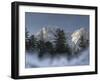 Zugspitze, Lake Eibsee, Werdenfelser Land, Garmisch-Partenkirchen, Bavaria Germany-Martin Zwick-Framed Photographic Print