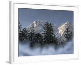 Zugspitze, Lake Eibsee, Werdenfelser Land, Garmisch-Partenkirchen, Bavaria Germany-Martin Zwick-Framed Photographic Print