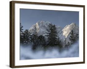 Zugspitze, Lake Eibsee, Werdenfelser Land, Garmisch-Partenkirchen, Bavaria Germany-Martin Zwick-Framed Photographic Print