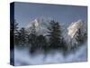 Zugspitze, Lake Eibsee, Werdenfelser Land, Garmisch-Partenkirchen, Bavaria Germany-Martin Zwick-Stretched Canvas