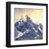 Zugspitze Mountain-Eugen Bracht-Framed Art Print