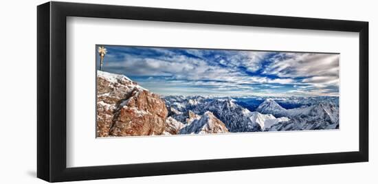 Zugspitze & Mountains Germany-null-Framed Art Print