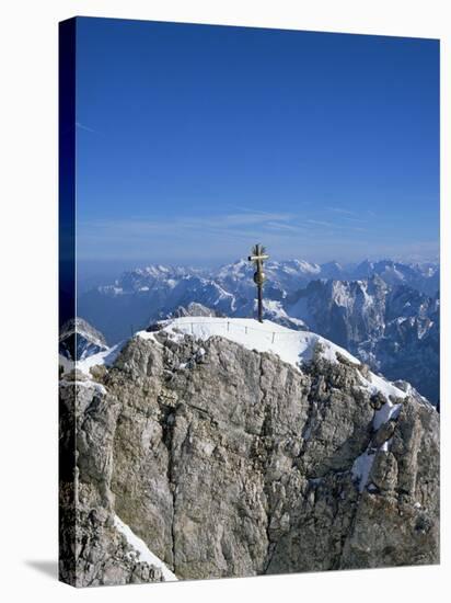 Zugspitze Peak 2963M, Highest Mountain in Germany, Bavaria, Germany-Hans Peter Merten-Stretched Canvas