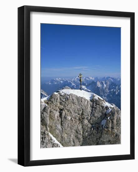 Zugspitze Peak 2963M, Highest Mountain in Germany, Bavaria, Germany-Hans Peter Merten-Framed Photographic Print